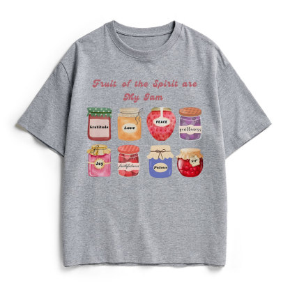 Fruit Of The Spirit Are My Jam Christian Heavy Cotton T-Shirt