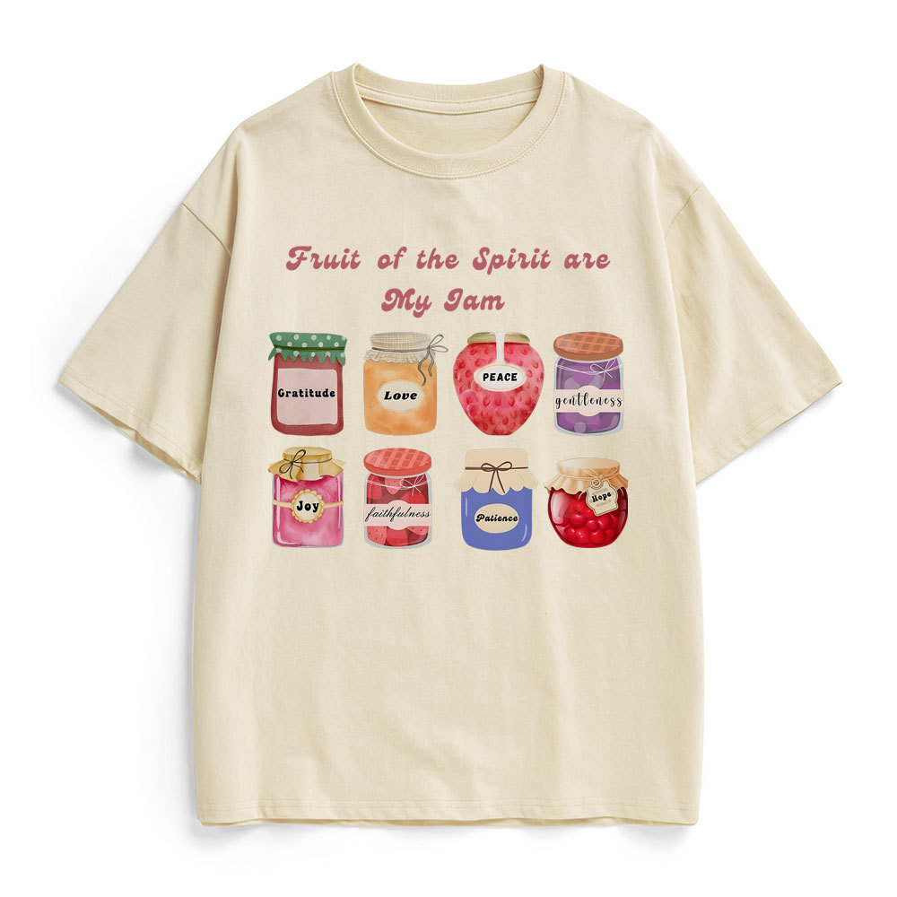 Fruit Of The Spirit Are My Jam Christian Heavy Cotton T-Shirt