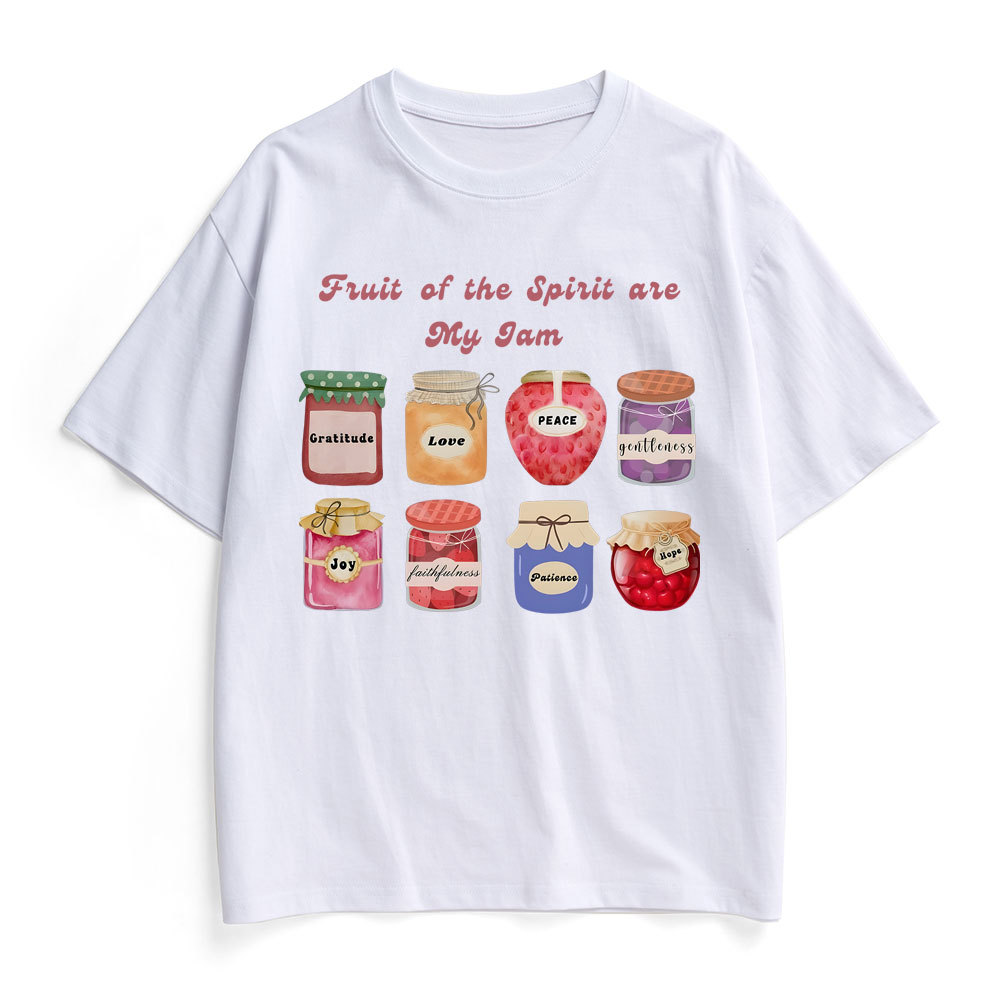 Fruit Of The Spirit Are My Jam Christian Heavy Cotton T-Shirt