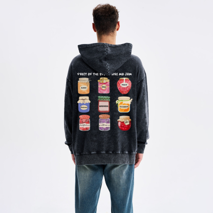 Fruit Of The Spirit Are My Jam Christian Washed Hoodie