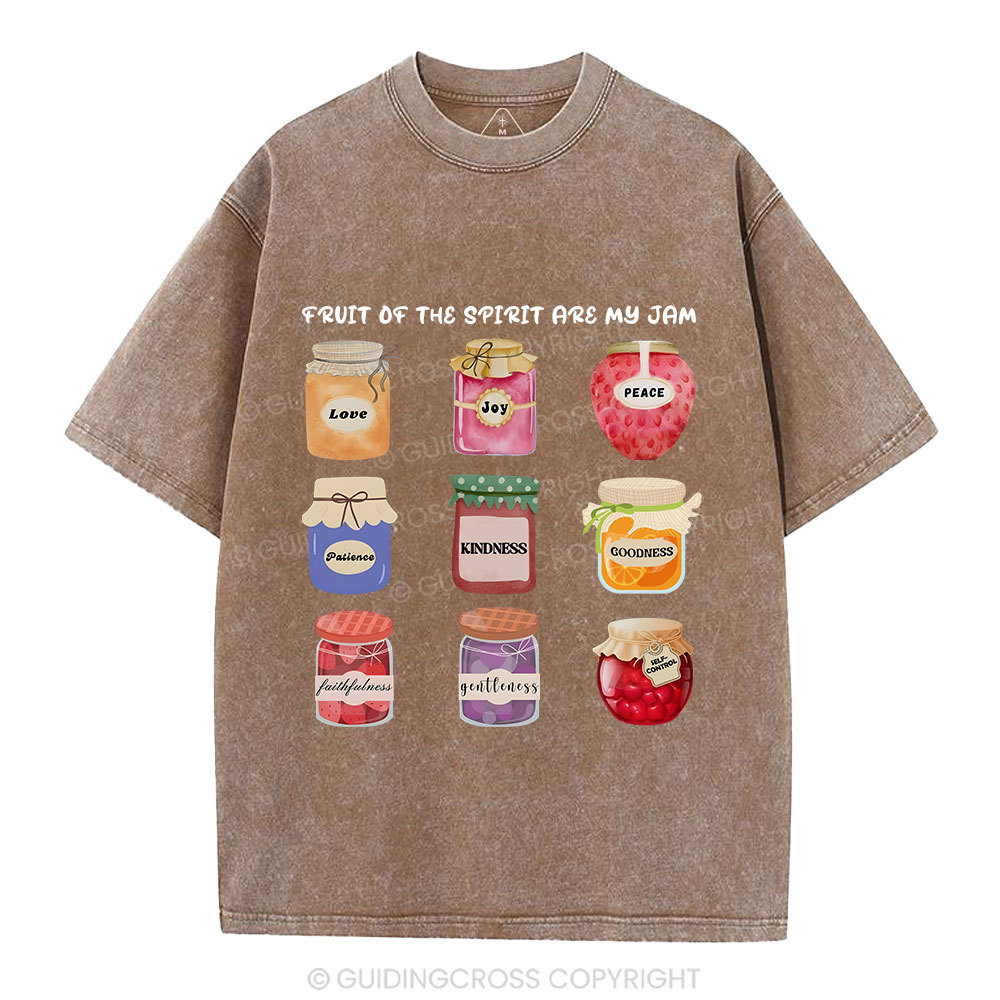 Fruit Of The Spirit Are My Jam Christian Washed T-Shirt