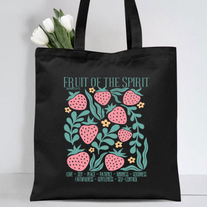 Fruit Of The Spirit Christian Canvas Tote Bag