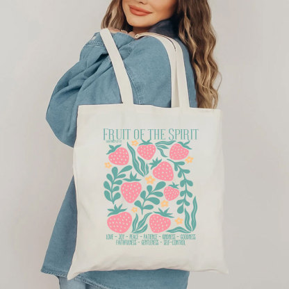 Fruit Of The Spirit Christian Canvas Tote Bag