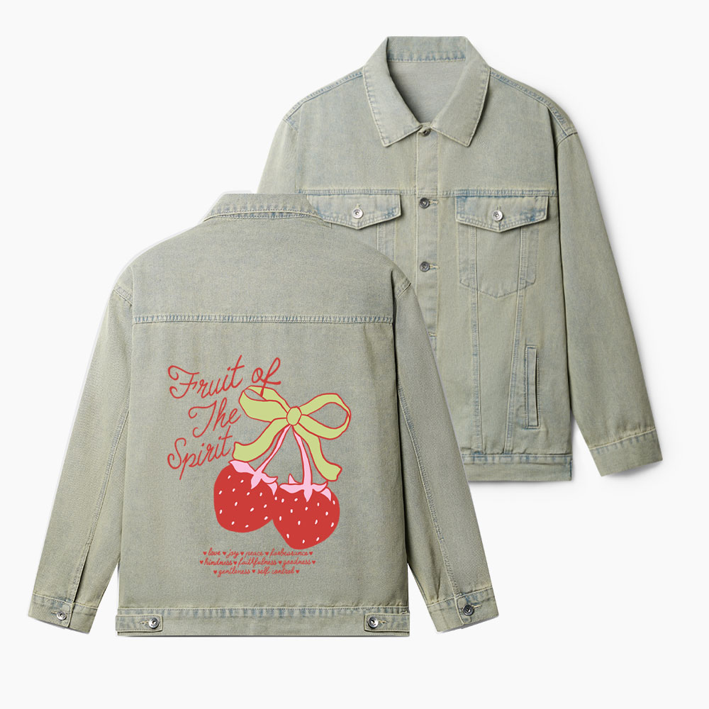 Fruit Of The Spirit Christian Denim Jacket