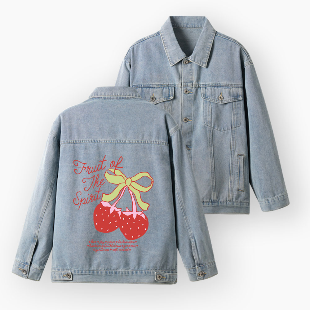 Fruit Of The Spirit Christian Denim Jacket
