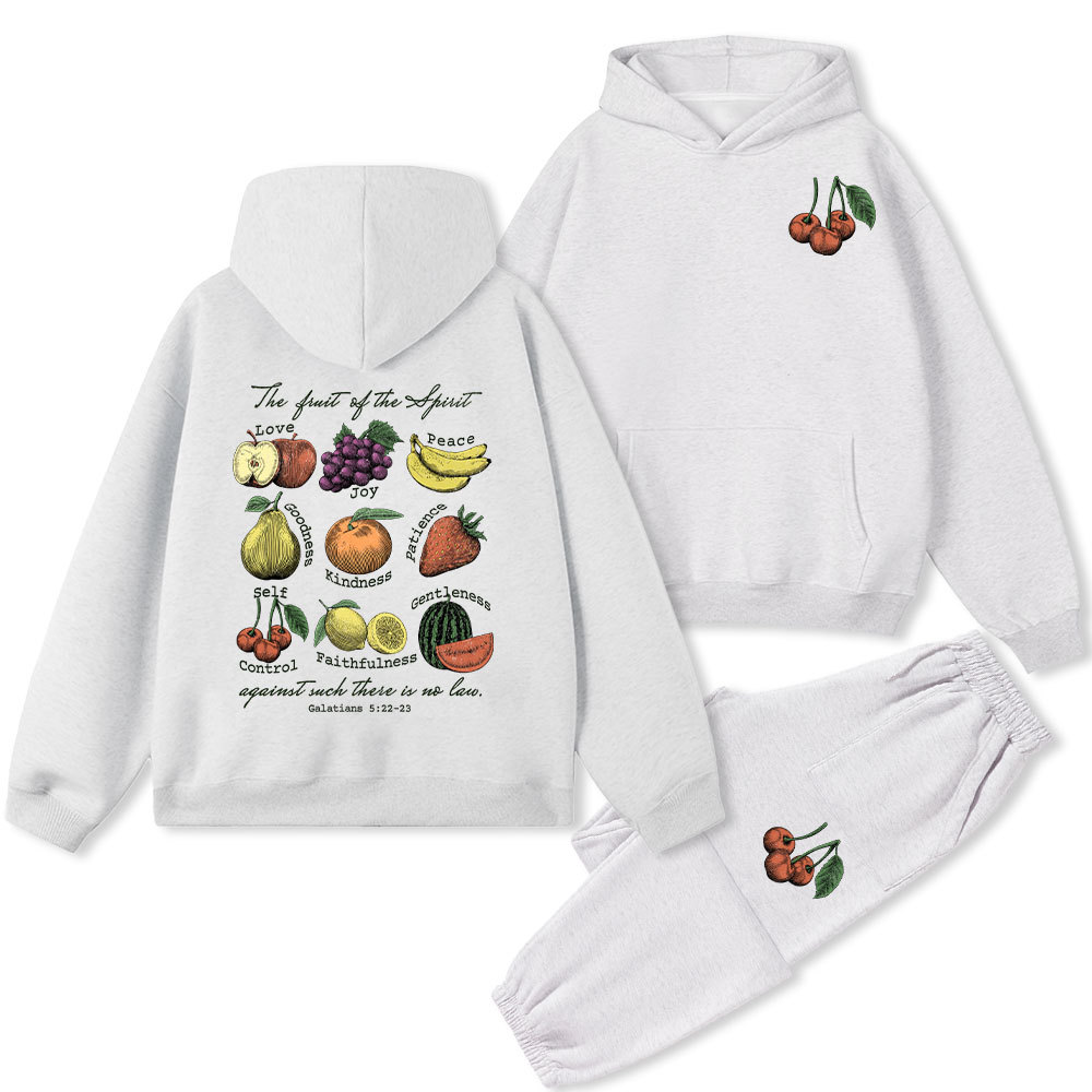 Fruit Of The Spirit Christian Fleece Hoodie Set