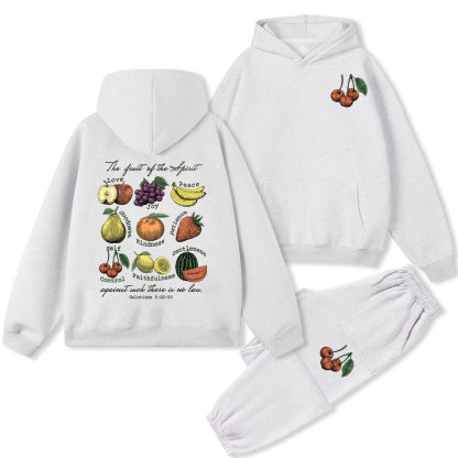 Fruit Of The Spirit Christian Fleece Hoodie Set