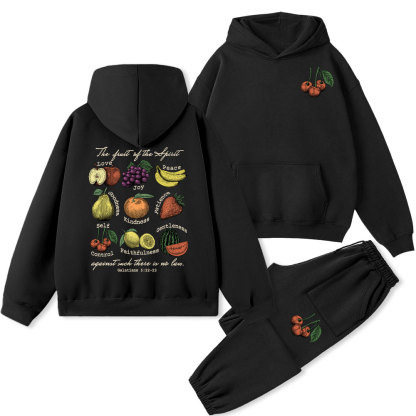 Fruit Of The Spirit Christian Fleece Hoodie Set