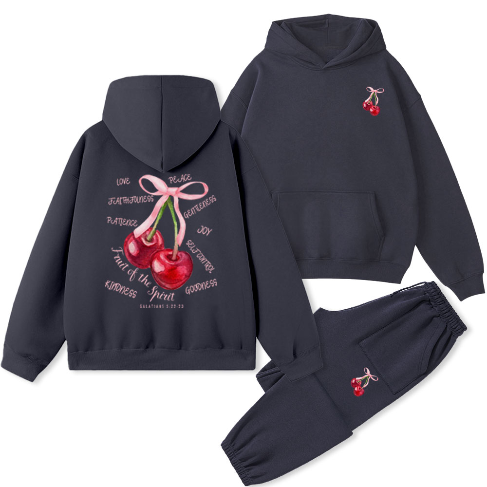 Fruit Of The Spirit Christian Fleece Hoodie Set