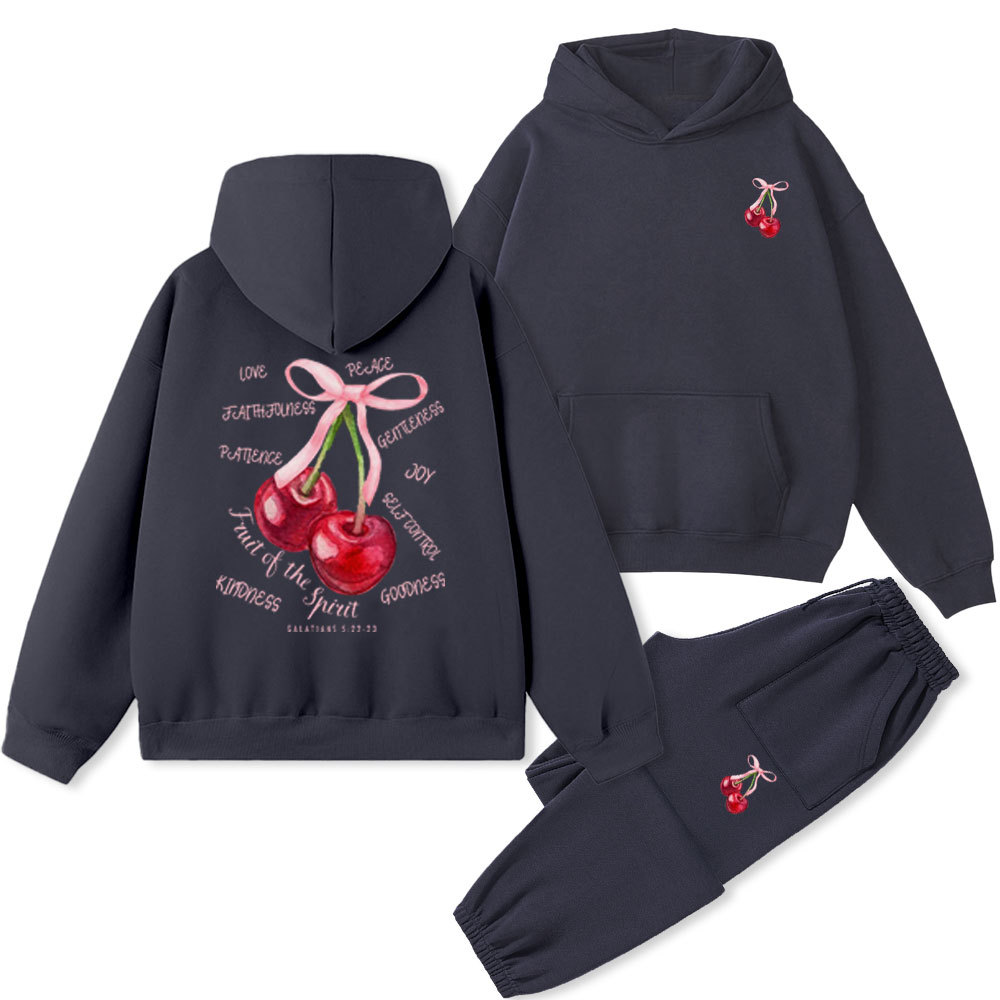 Fruit Of The Spirit Christian Fleece Hoodie Set