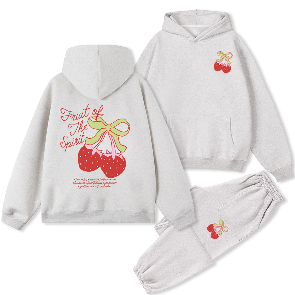 Fruit Of The Spirit Christian Fleece Hoodie Set
