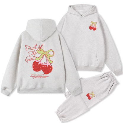Fruit Of The Spirit Christian Fleece Hoodie Set
