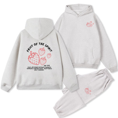 Fruit Of The Spirit Christian Fleece Hoodie Set