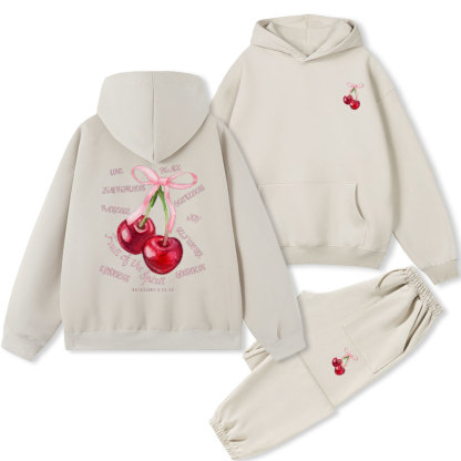 Fruit Of The Spirit Christian Fleece Hoodie Set