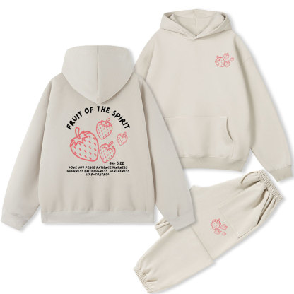 Fruit Of The Spirit Christian Fleece Hoodie Set