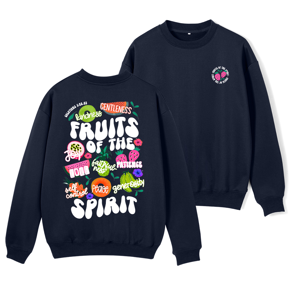 Fruit Of The Spirit Christian Fleece Sweatshirt