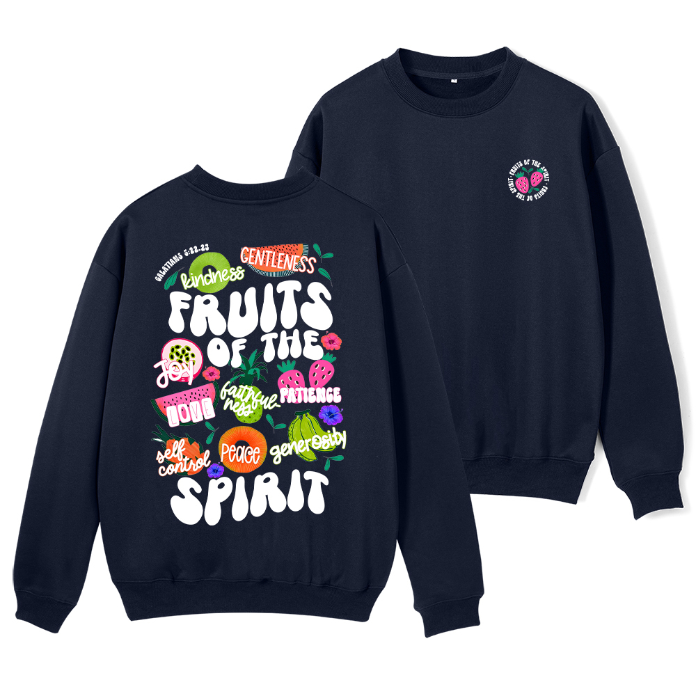 Fruit Of The Spirit Christian Fleece Sweatshirt