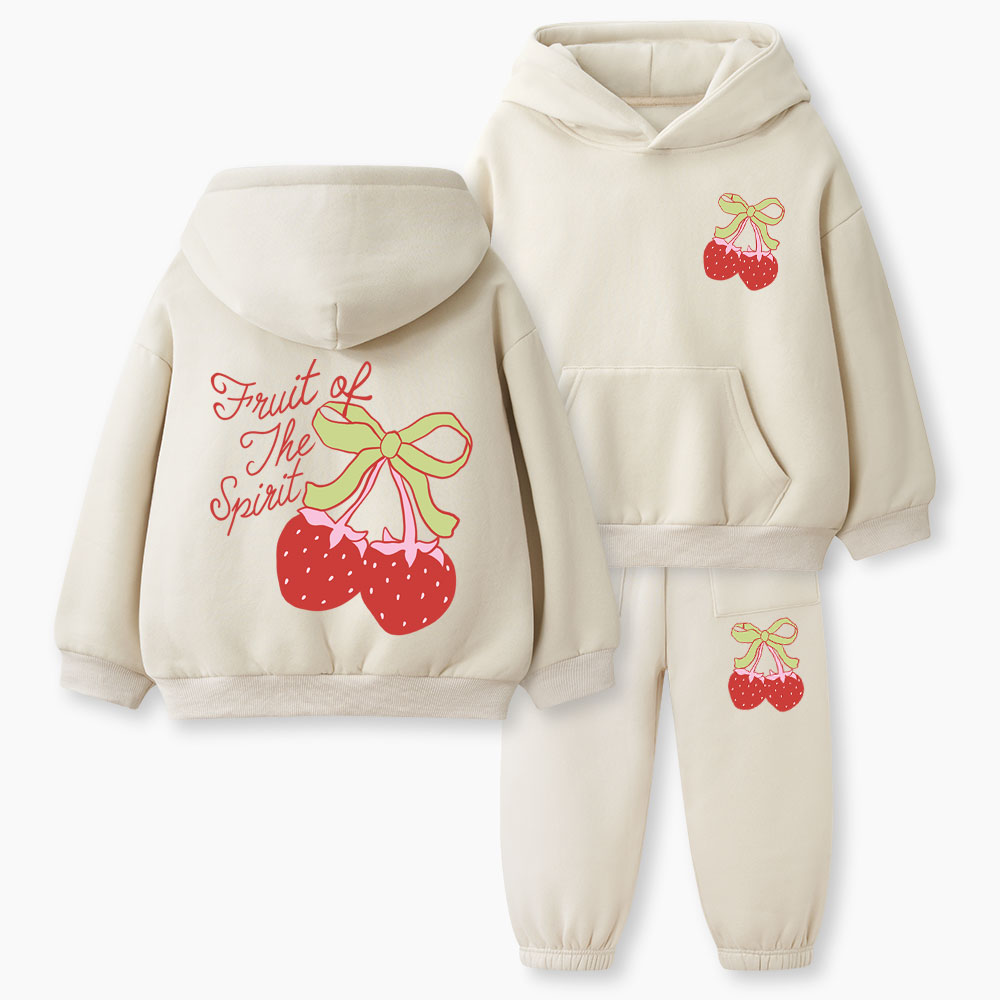 Fruit Of The Spirit Christian Kid Fleece Hoodie Set
