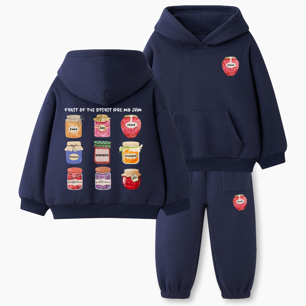 Fruit Of The Spirit Christian Kid Fleece Hoodie Set