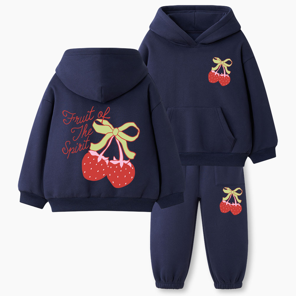 Fruit Of The Spirit Christian Kid Fleece Hoodie Set