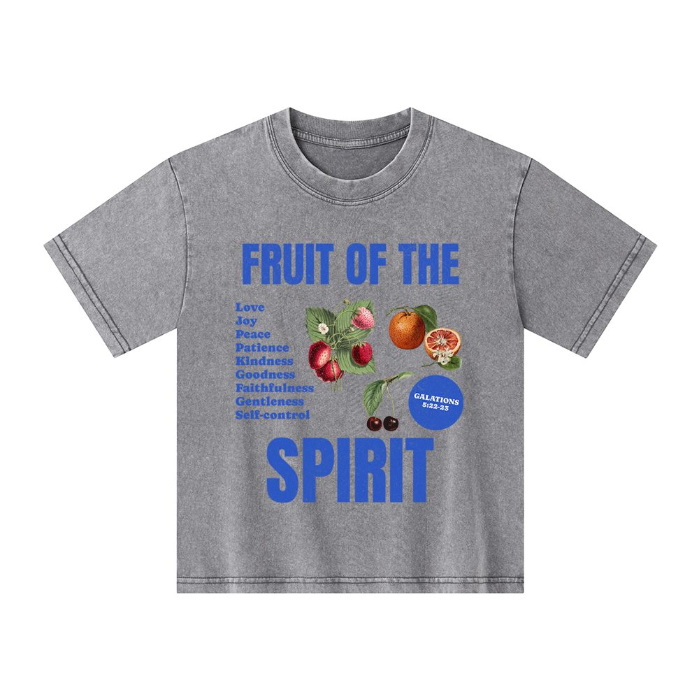 Fruit Of The Spirit Christian Kid Washed T-Shirt