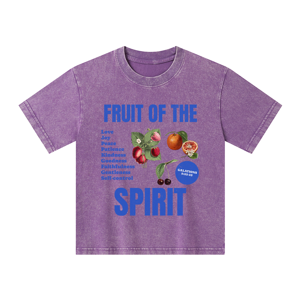 Fruit Of The Spirit Christian Kid Washed T-Shirt