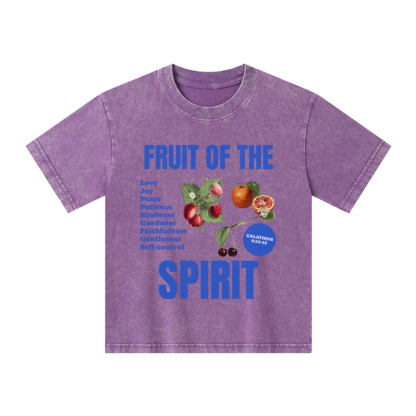 Fruit Of The Spirit Christian Kid Washed T-Shirt