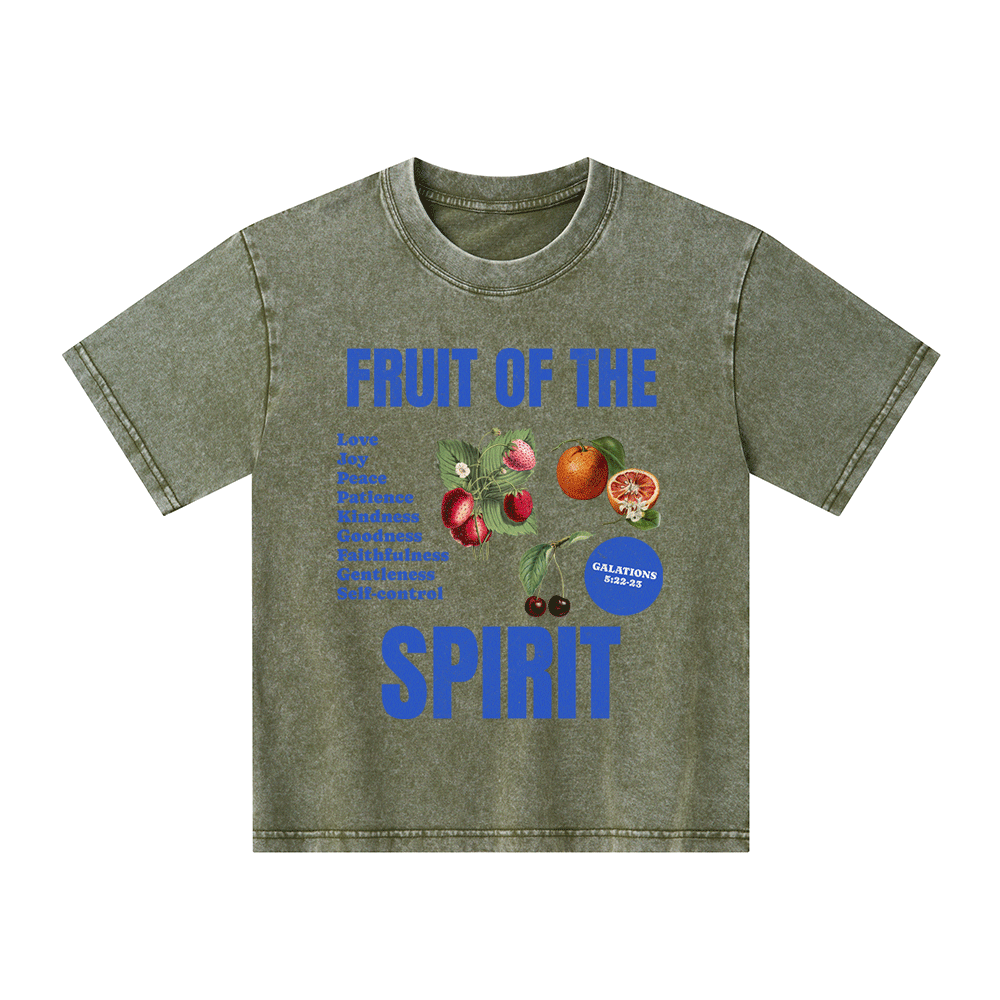 Fruit Of The Spirit Christian Kid Washed T-Shirt