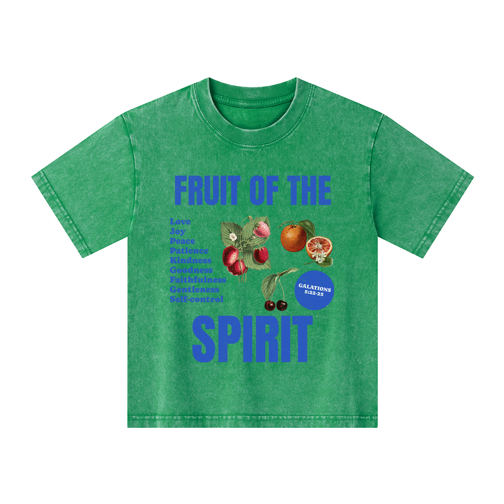 Fruit Of The Spirit Christian Kid Washed T-Shirt