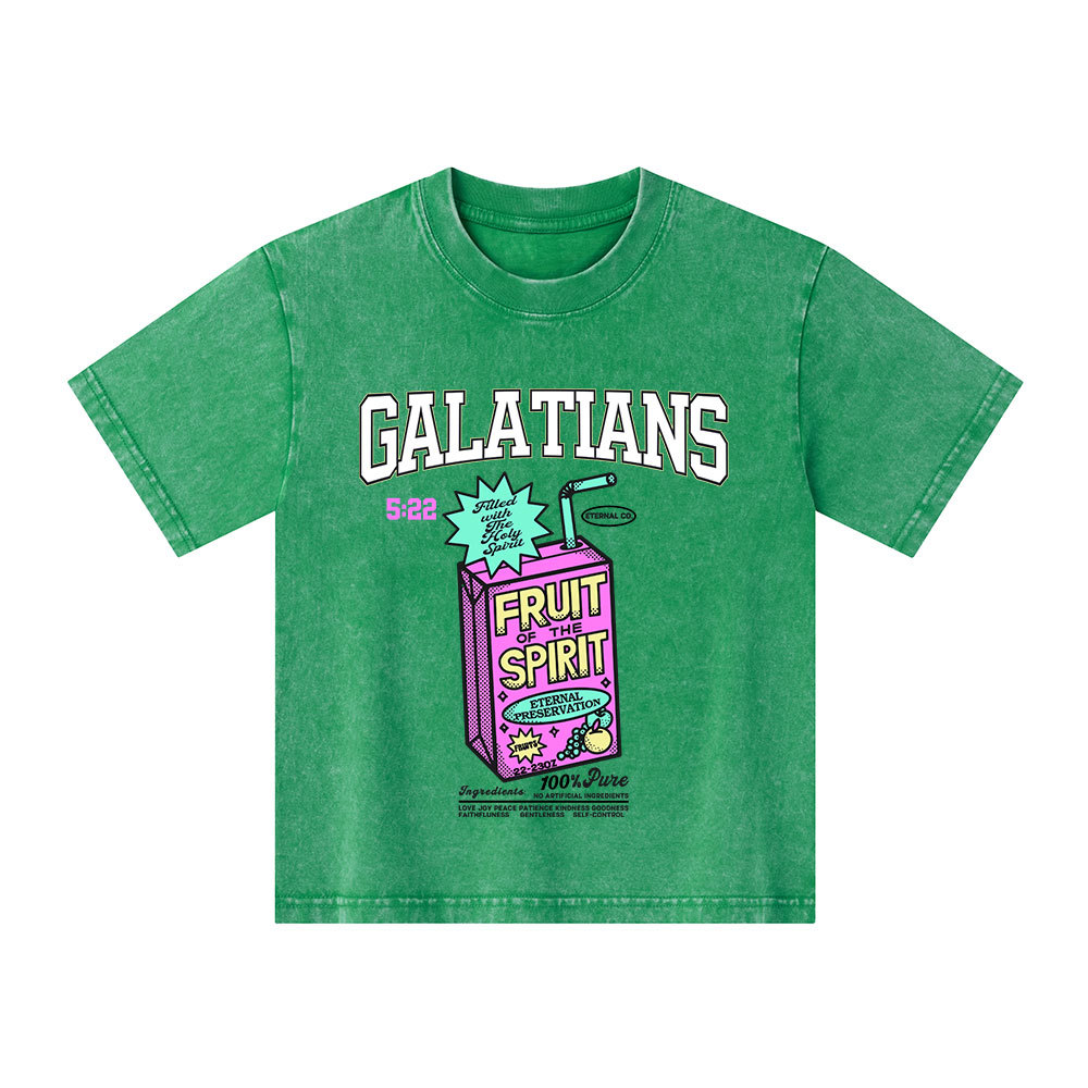 Fruit Of The Spirit Christian Kid Washed T-Shirt