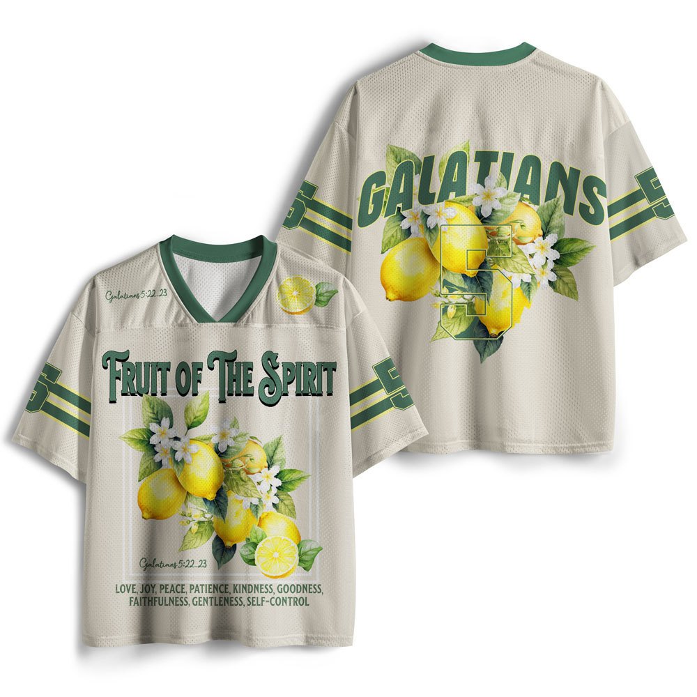 Fruit  Of The Spirit Christian Mesh Jersey