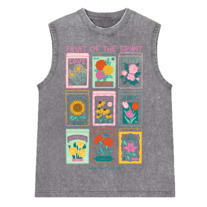 Fruit Of The Spirit Christian Washed Sleveless Tee