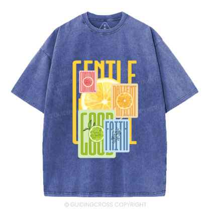 Fruit Of The Spirit Christian Washed T-Shirt