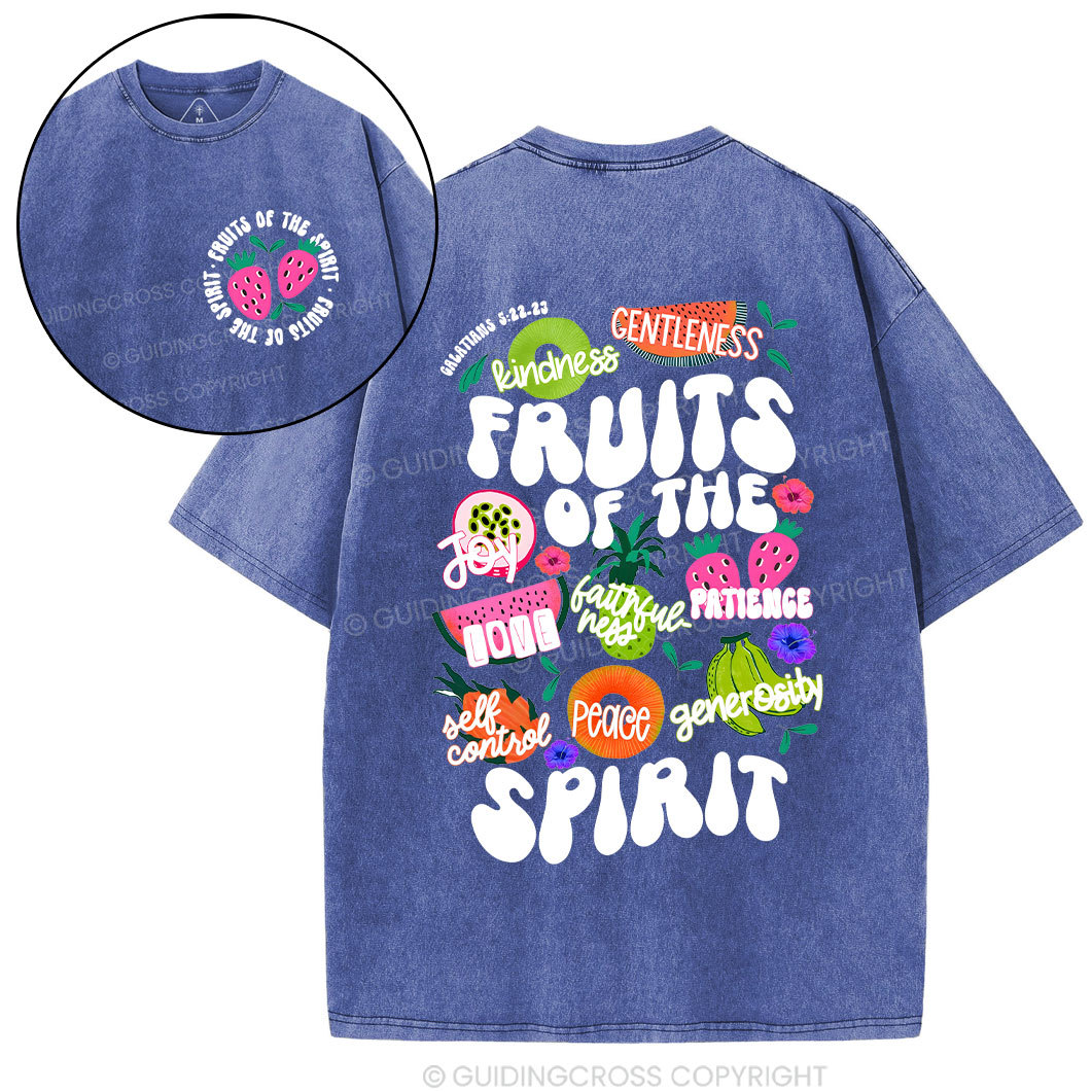 Fruit Of The Spirit Christian Washed T-Shirt