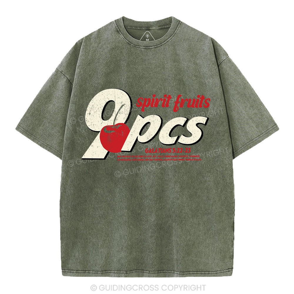 Fruit Of The Spirit Christian Washed T-Shirt