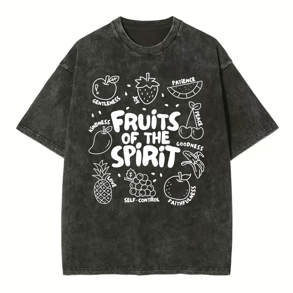 Fruit Of The Spirit Christian Washed T-Shirt