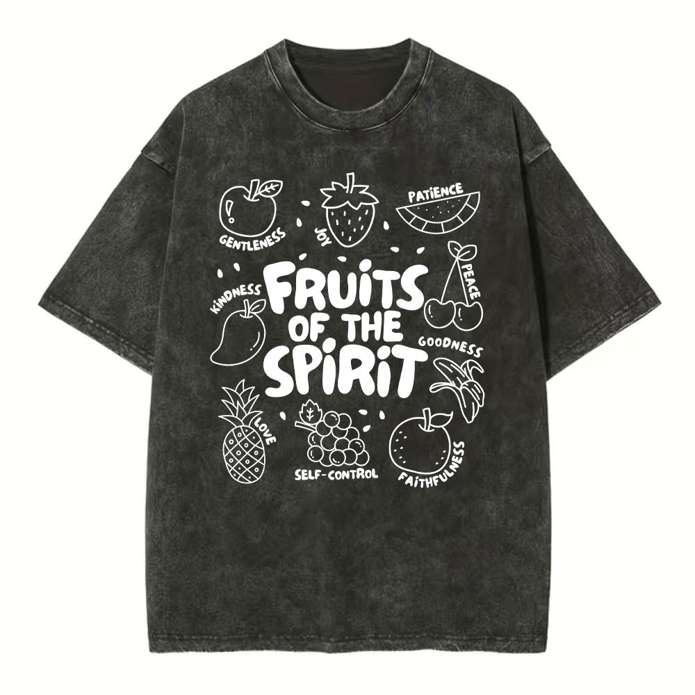 Fruit Of The Spirit Christian Washed T-Shirt