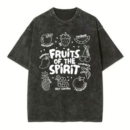 Fruit Of The Spirit Christian Washed T-Shirt