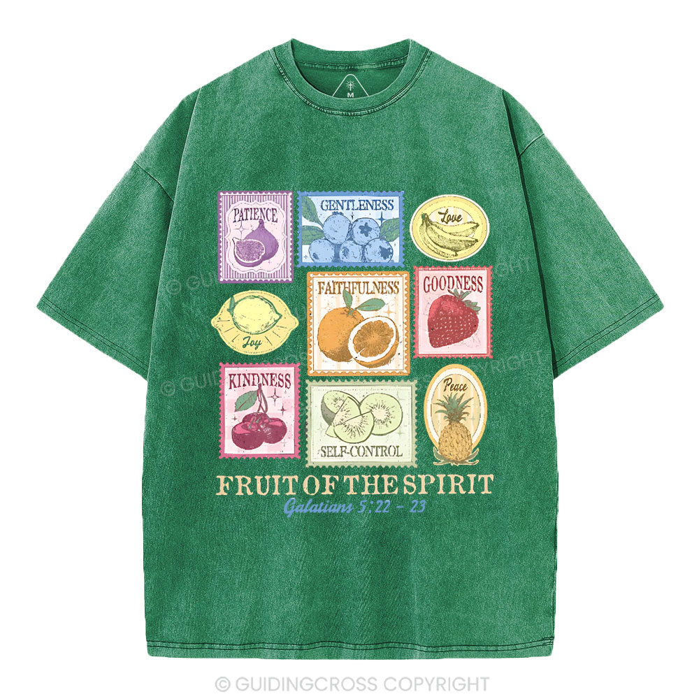 Fruit Of The Spirit Christian Washed T-Shirt