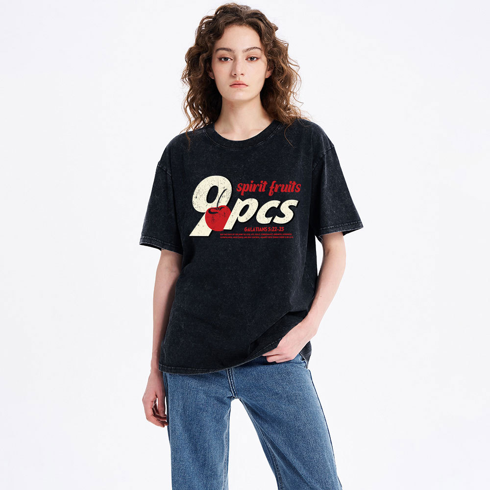 Fruit Of The Spirit Christian Washed T-Shirt