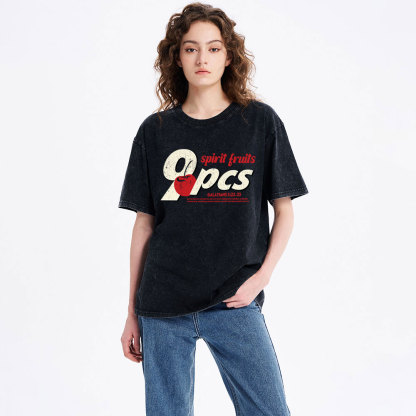 Fruit Of The Spirit Christian Washed T-Shirt