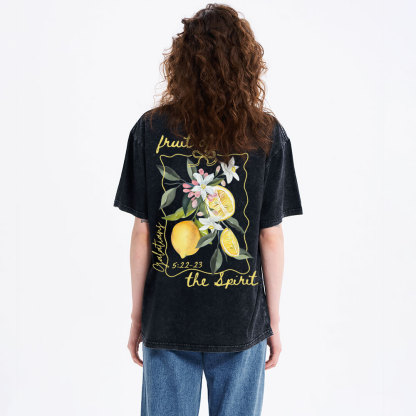 Fruit Of The Spirit Christian Washed T-Shirt
