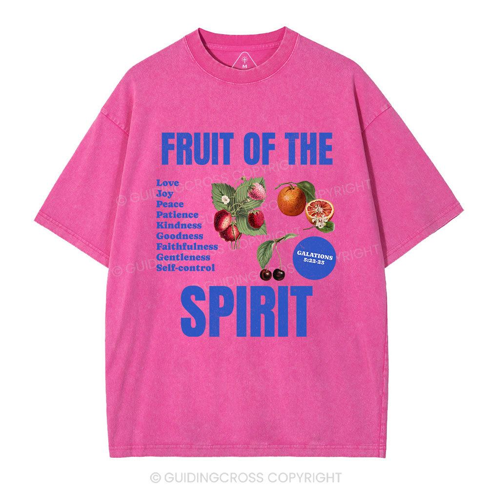 Fruit Of The Spirit Christian Washed T-Shirt