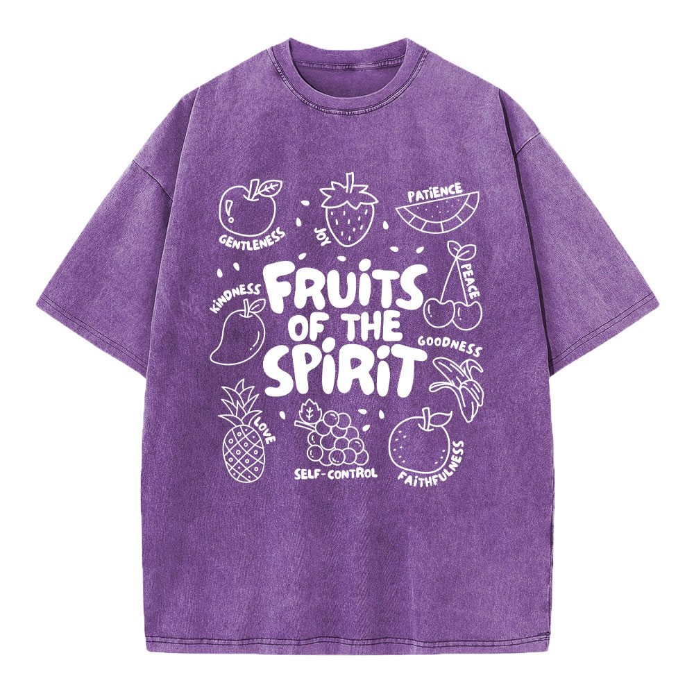 Fruit Of The Spirit Christian Washed T-Shirt