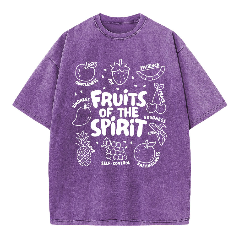 Fruit Of The Spirit Christian Washed T-Shirt