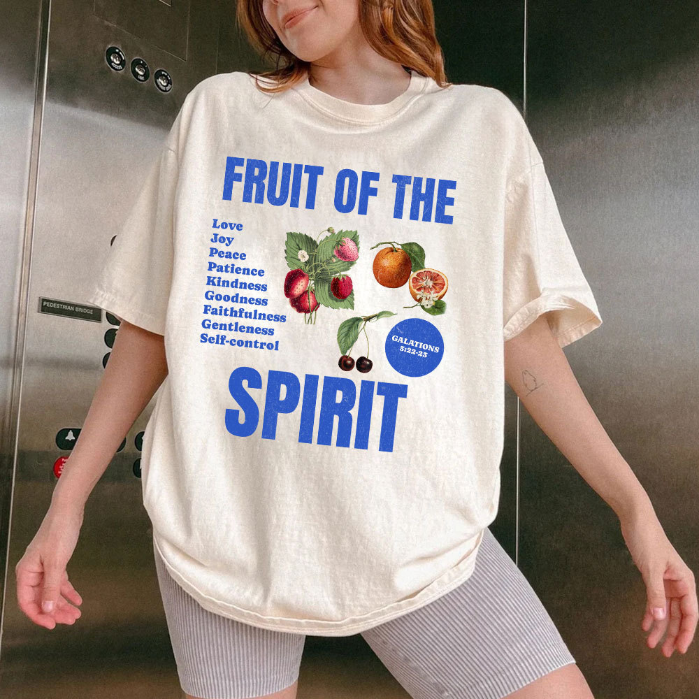Fruit Of The Spirit Christian Washed T-Shirt
