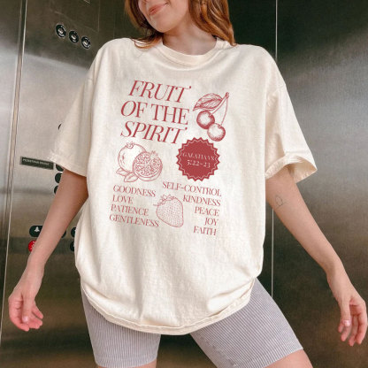 Fruit Of The Spirit Christian Washed T-Shirt