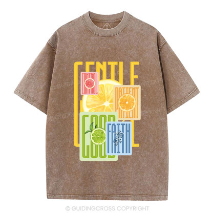 Fruit Of The Spirit Christian Washed T-Shirt
