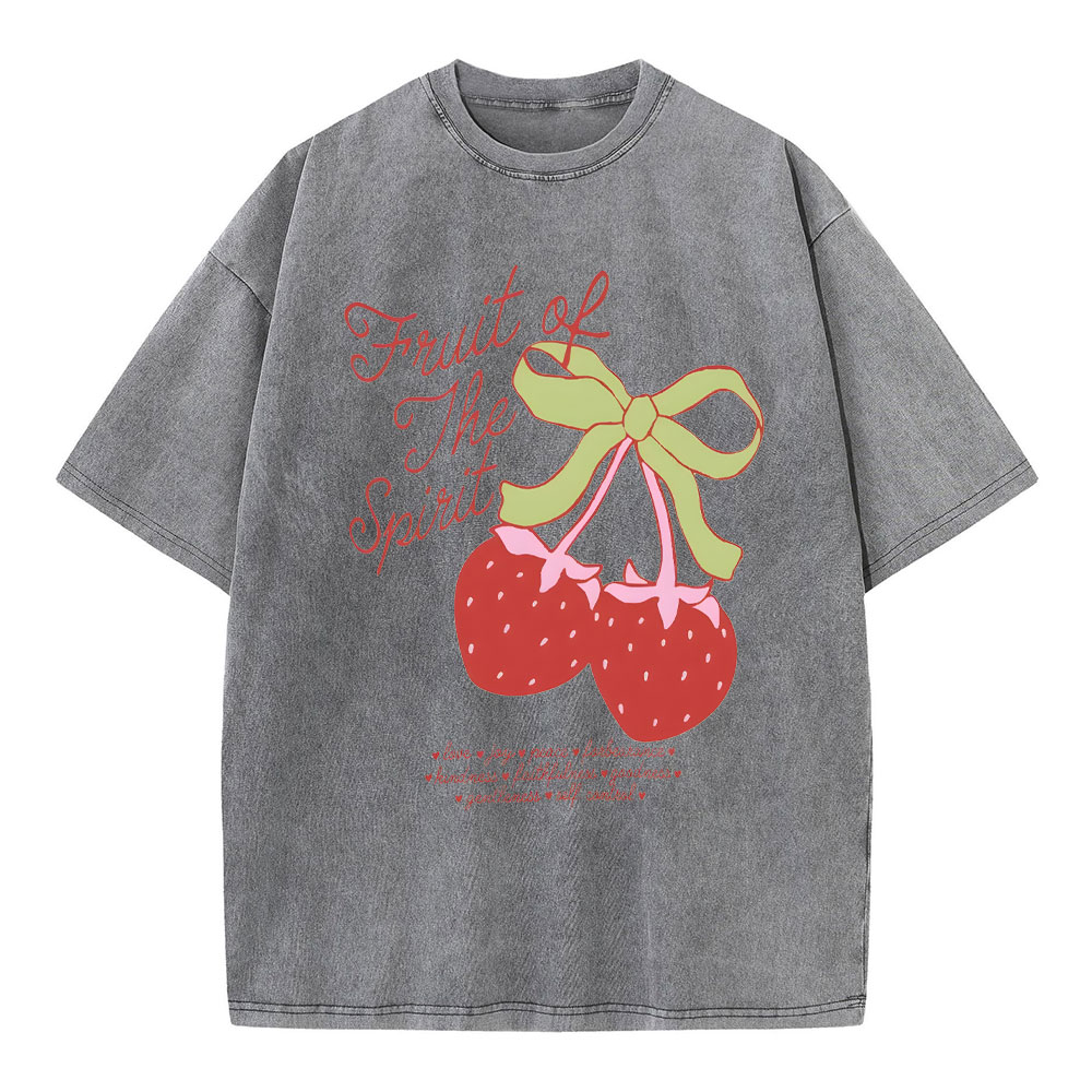 Fruit Of The Spirit Christian Washed T-Shirt