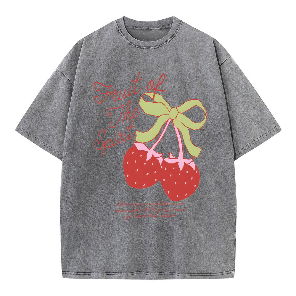 Fruit Of The Spirit Christian Washed T-Shirt